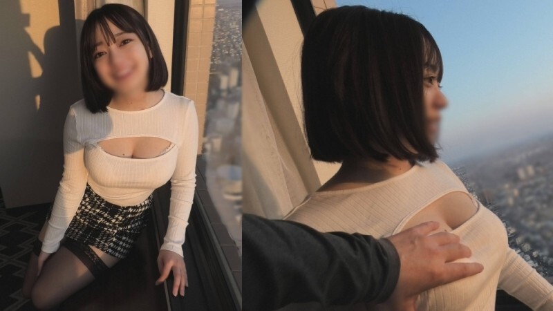 Uncensored: Wife's Exposed and Shameful Play in a High-Rise - Soft H-Cup Experience!